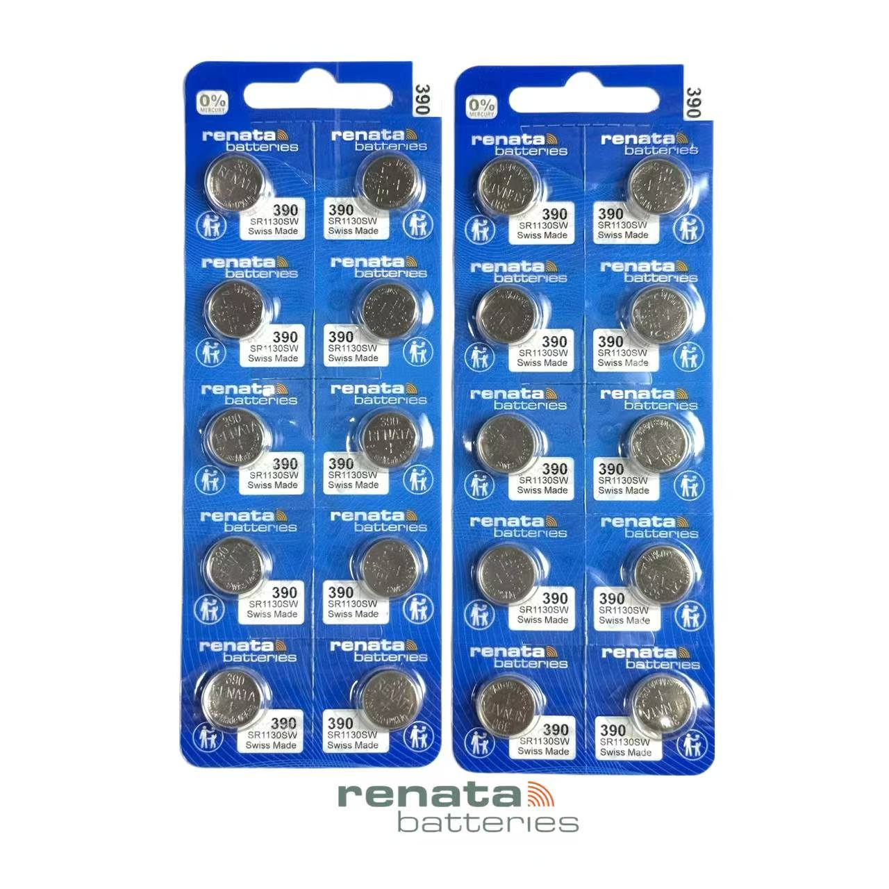 390 SR1130SW Renata Original Battery Silver Oxide 1.55v (1pack 10pcs ...