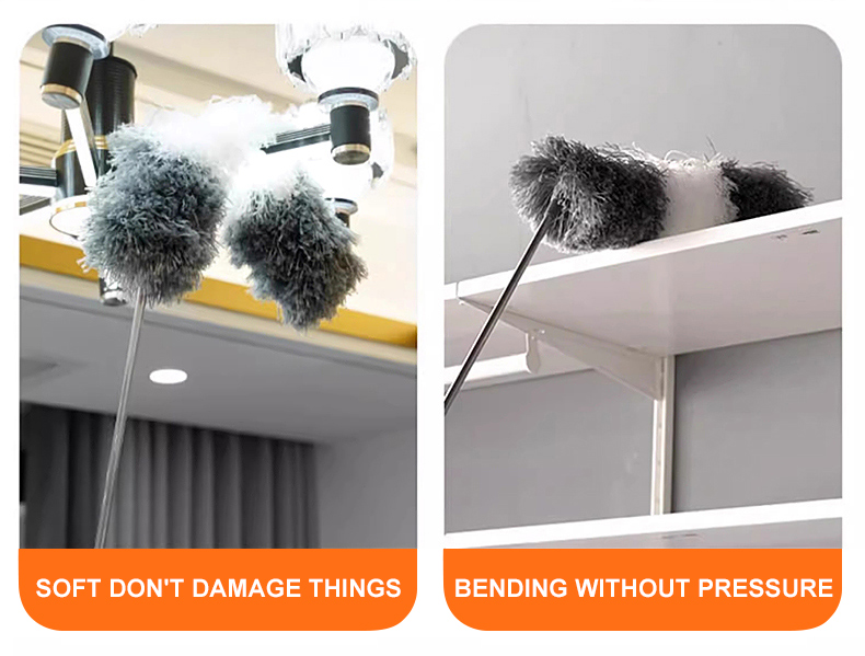 280CM Adjustable Telescopic Dust Collector Feather Dust Collector Long ...