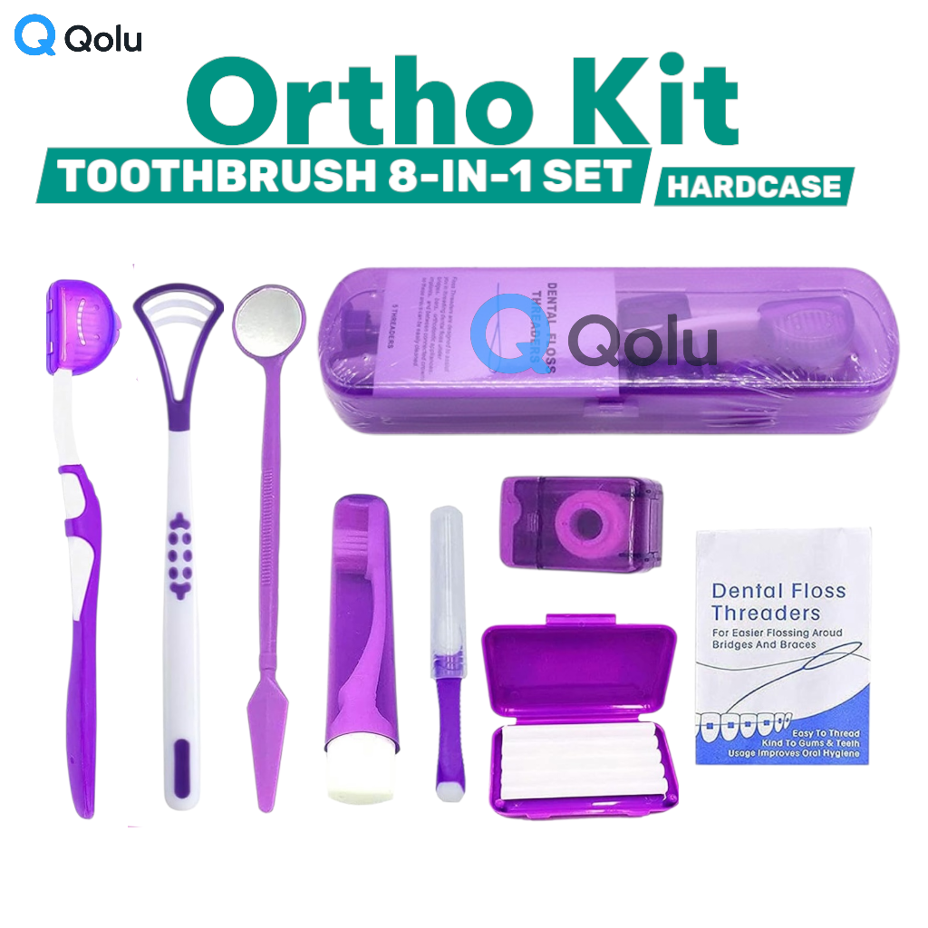 Hardcase Ortho Kit Dental Hygiene For Brace Orthodontic Care Original ...