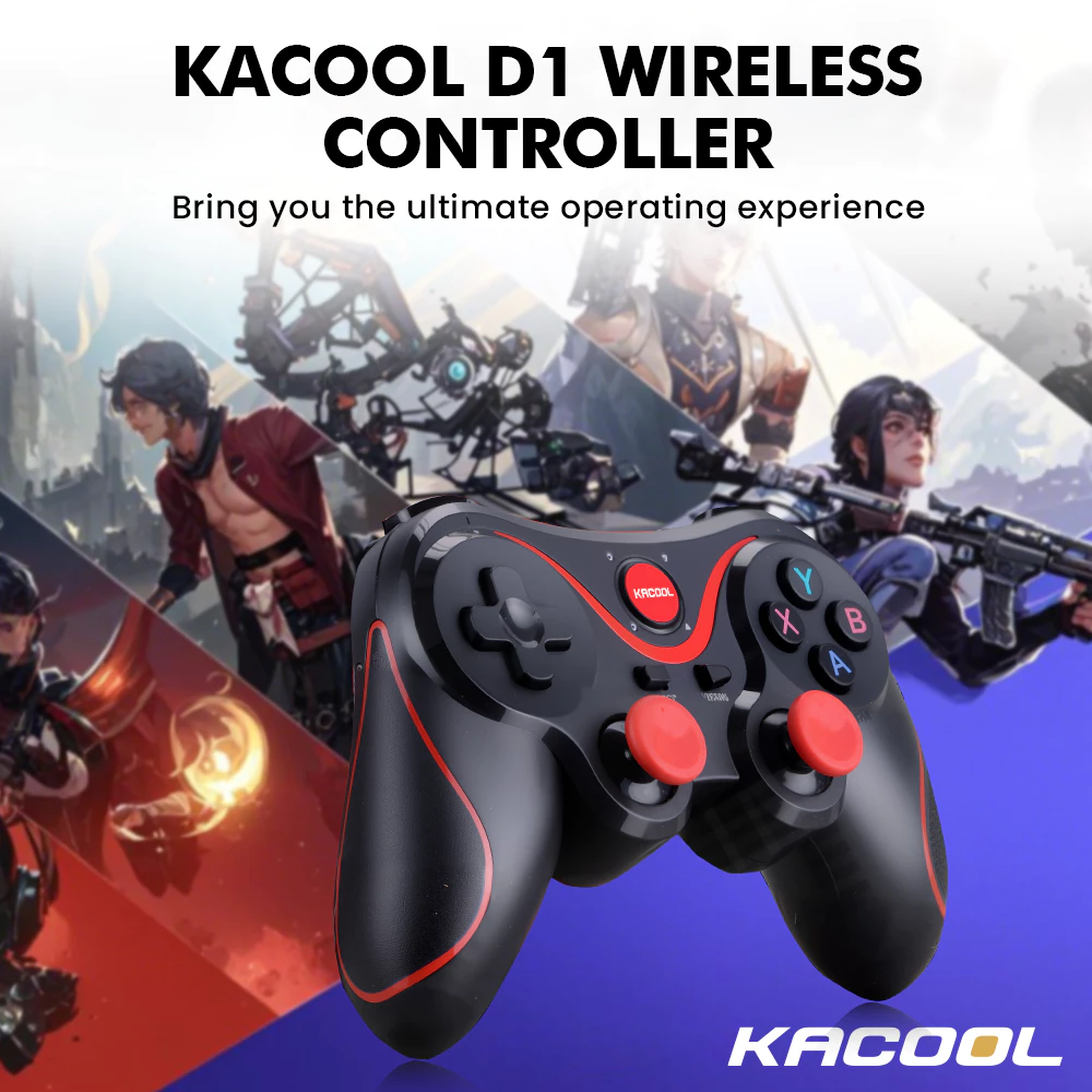 Wireless Bluetooth Gamepad Controller with Phone Holder for Smartphone ...