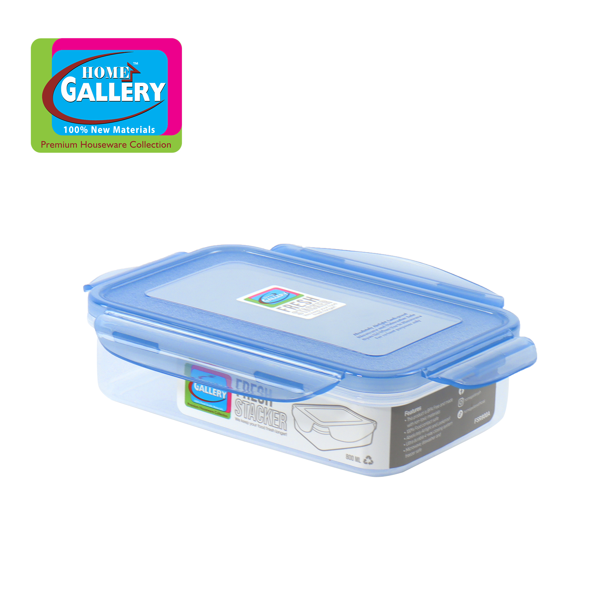 Home Gallery Fresh Stacker Rectangular Food Keeper 800ml BPAFree ...