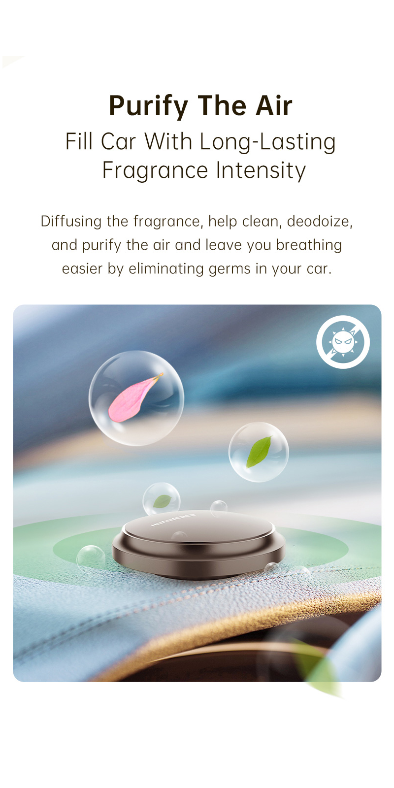 ph 11134208 7ra0h mbqkrepawfdcfb Diffuseur de Voiture DDPAI Goby en Métal – Avec 3 Recharges Naturelles de Parfum
