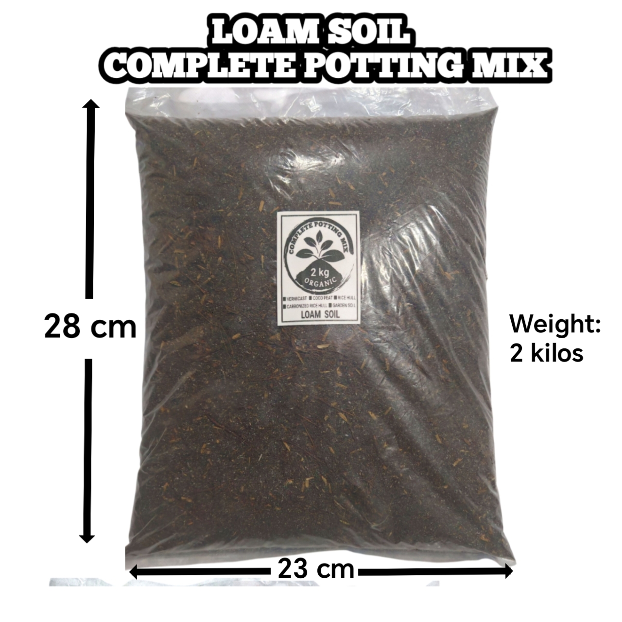 LOAM SOIL COMPLETE POTTING MIX 1 Pack 2kilos | Shopee Philippines