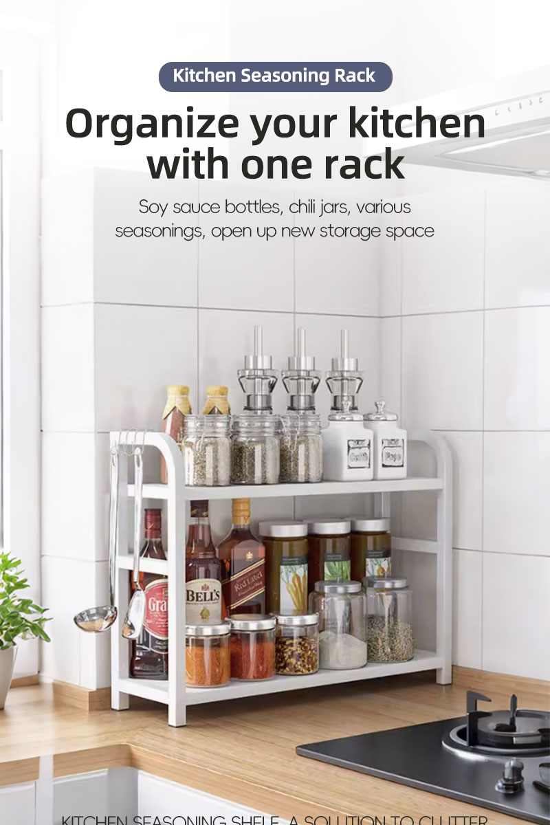 COD Multifunctional Stainless Steel Spice Condiment Rack Kitchen ...