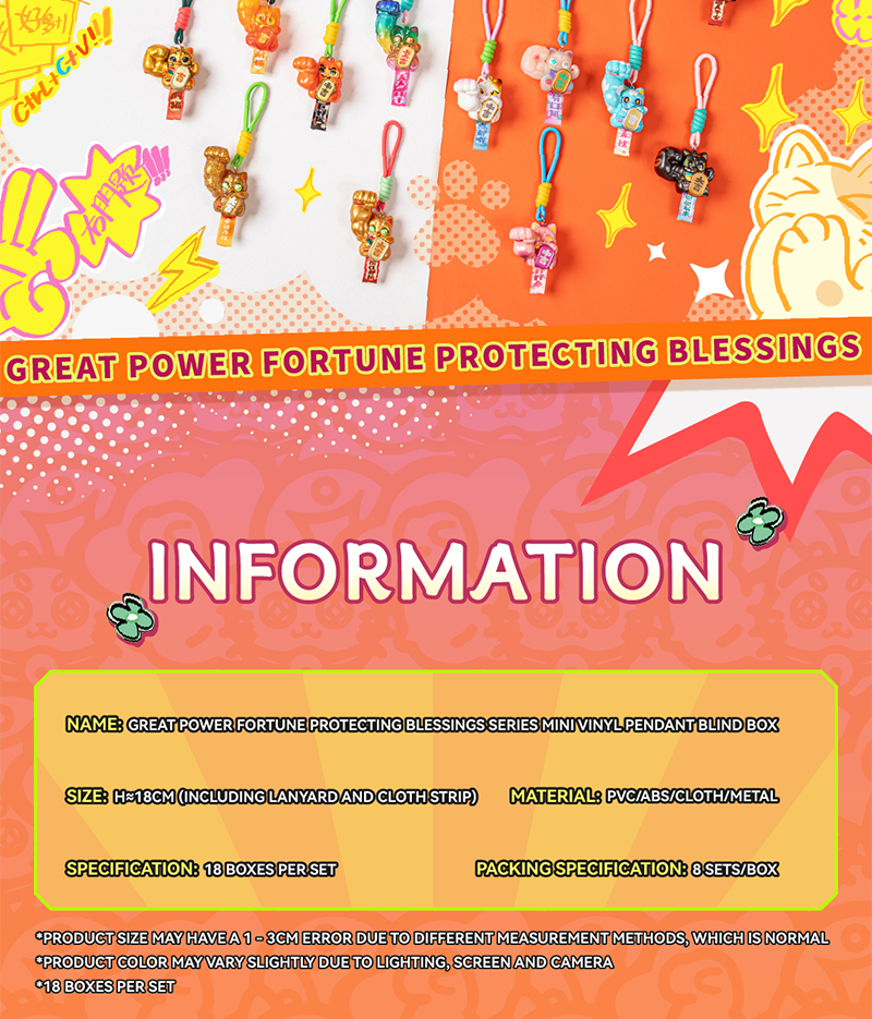 TOP TOY Great Power Fortune Protecting Blessings Series Mini Vinyl ...