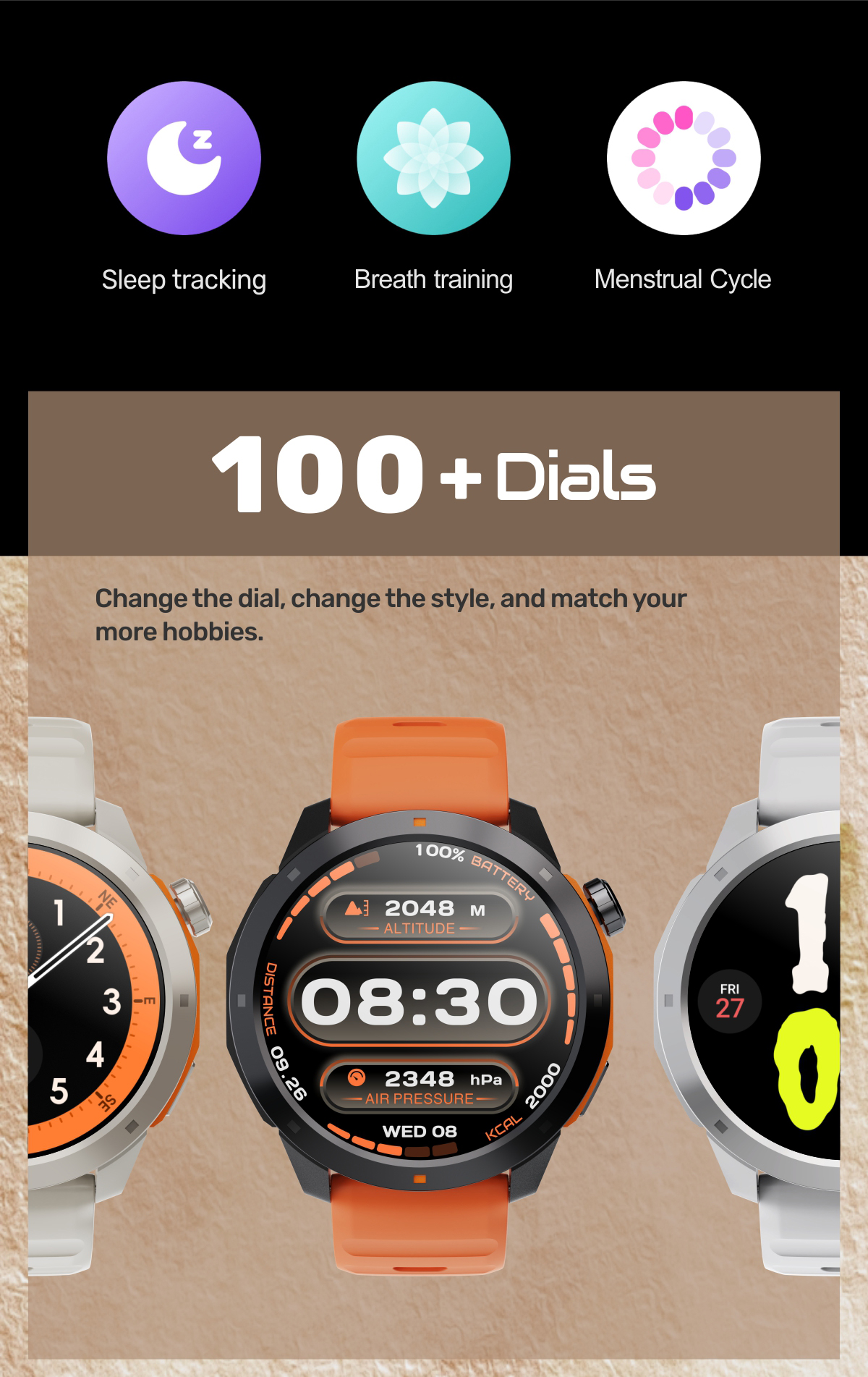 Hello Navi R3 Smart Watch GPS Map Running Pace 1.43" Amoled Screen ...