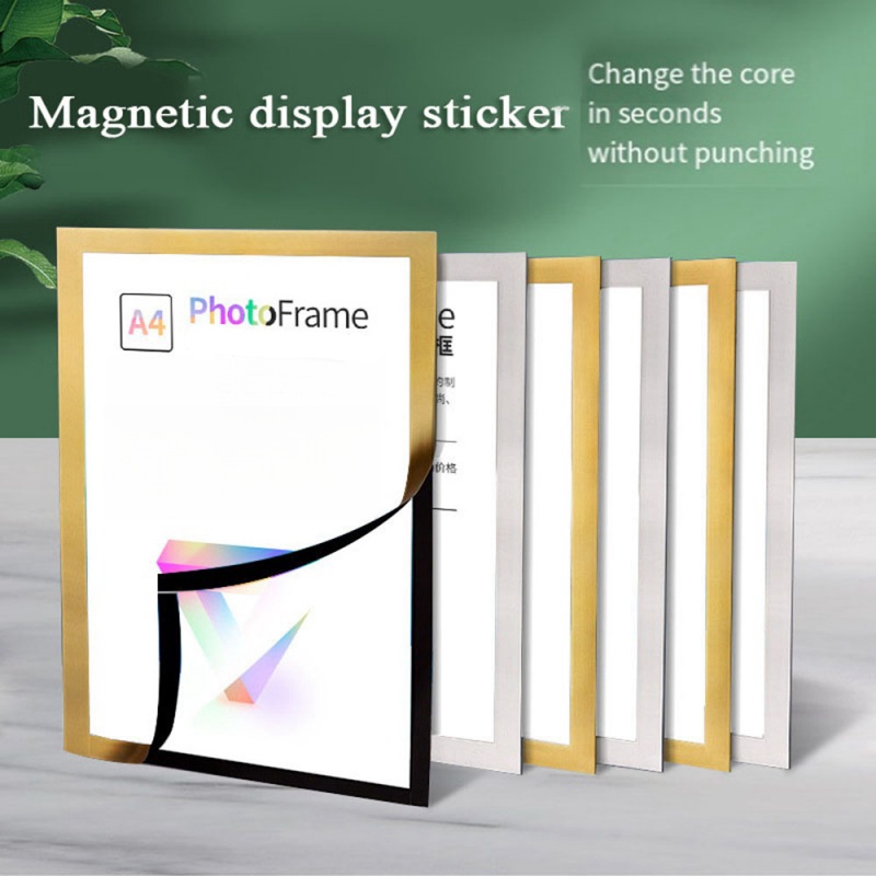 Magnetic Picture Photo Frame Certificate Magnetic Display Sticker Photo ...