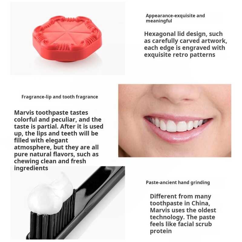Marvis Mint toothpaste Freshen breath Whiten teeth Remove stones Remove ...