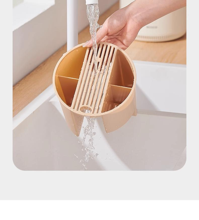 Ecoco Kitchen Knife Holder Chopsticks Cage 360 Degree Rotatable Cutlery ...