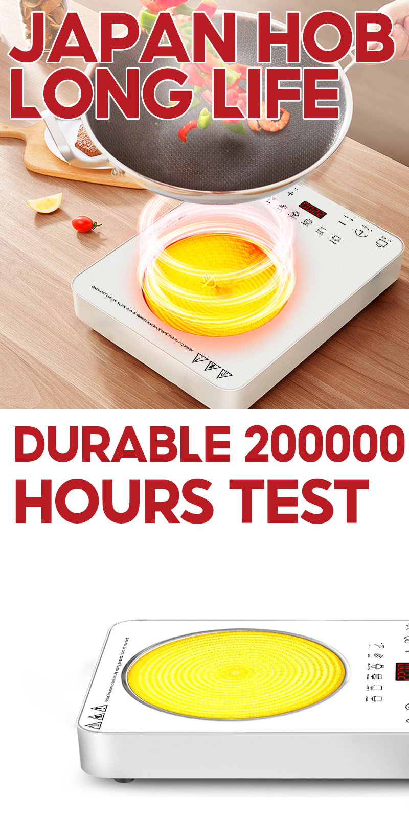 LAHOME Electric Inverter Ceramic Stove Induction Cooker Infrared Burner ...