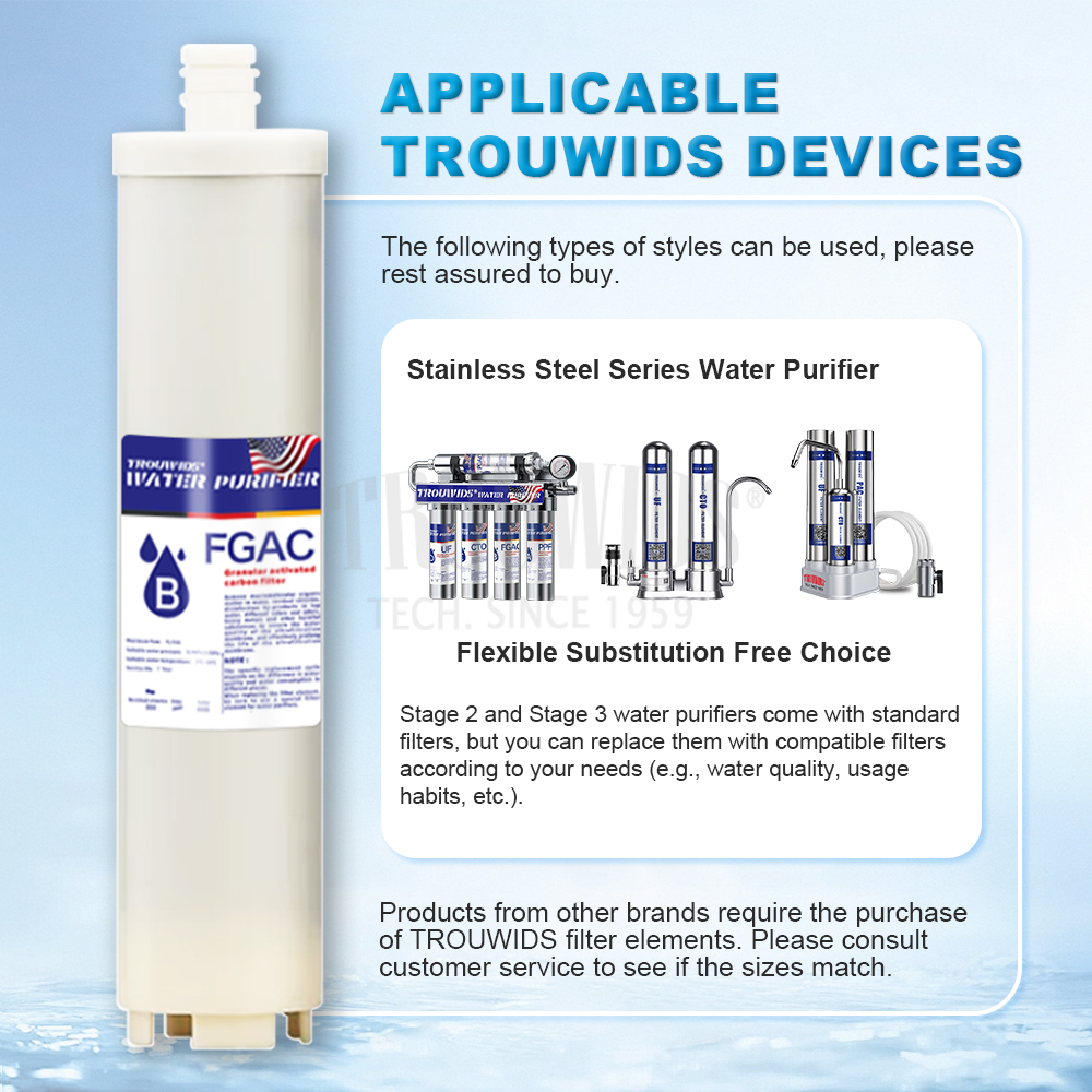 TROUWIDS Water Filter Element Of Stainless Steel Water Purifier ...