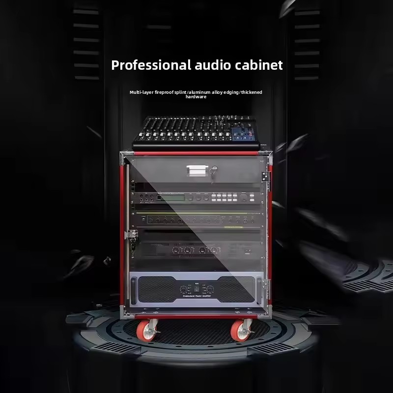 12U Flight Case Power Amplifier Rack Empty Cabinet Touring Case With ...