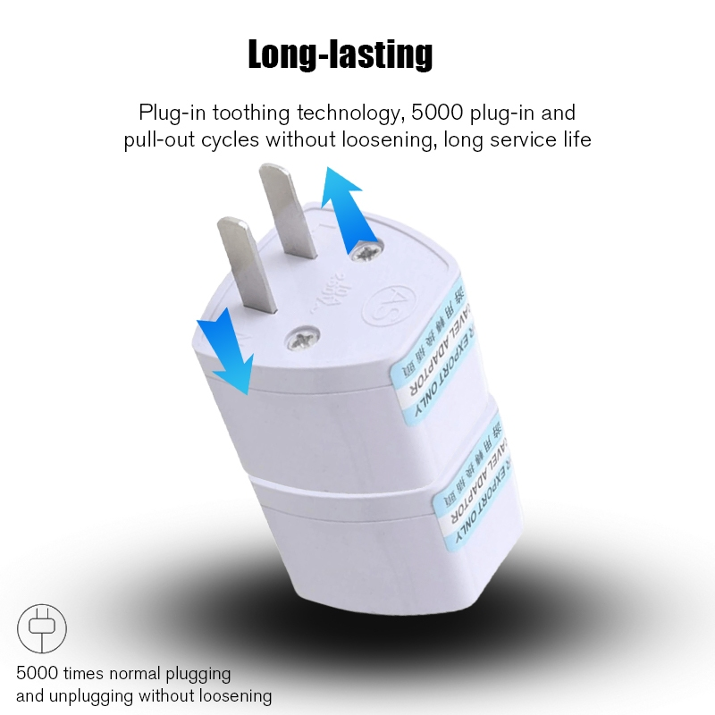 Universal Travel Adapter Power Charger Outlet US 2 PIN Converter ...