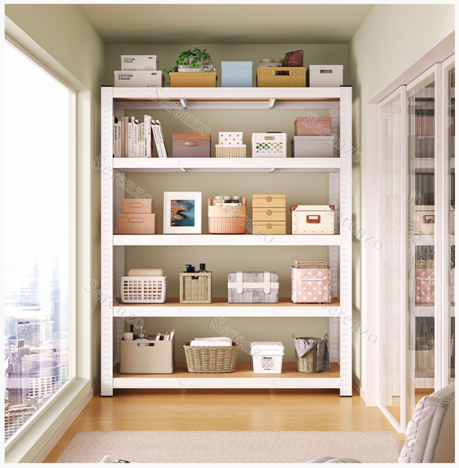 Multi-layer Steel Storage Rack Bearing Frame Metal Shelves Warehouse ...
