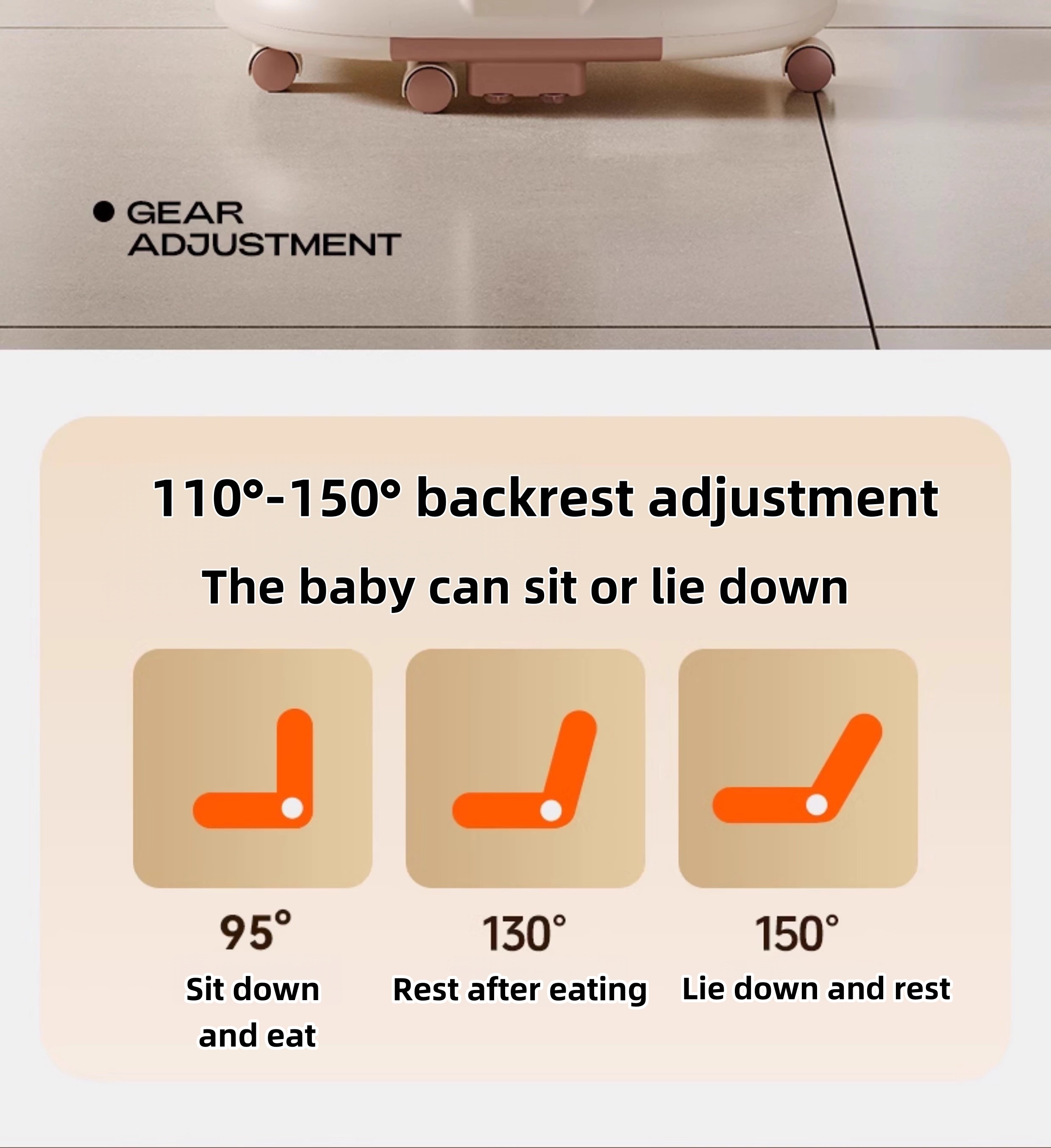 【170 COUPONS】3 In 1 High Chair For Baby Rocking Chair Walker Height ...