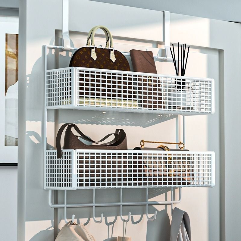 Back Door Hanging Storage Rack Door Hanger Clothes Hook Detachable ...