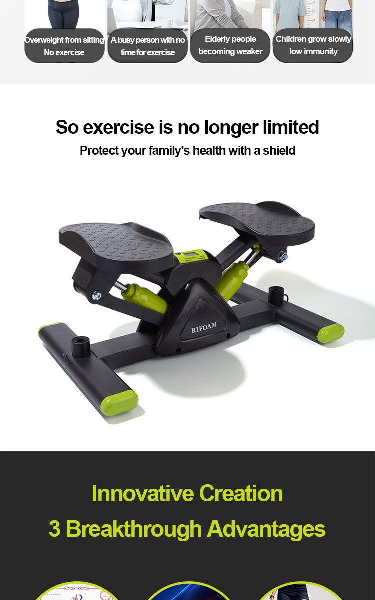 Side Stepper Exercise Lose Weight Burn Fat V-shaped Stepper Mini ...