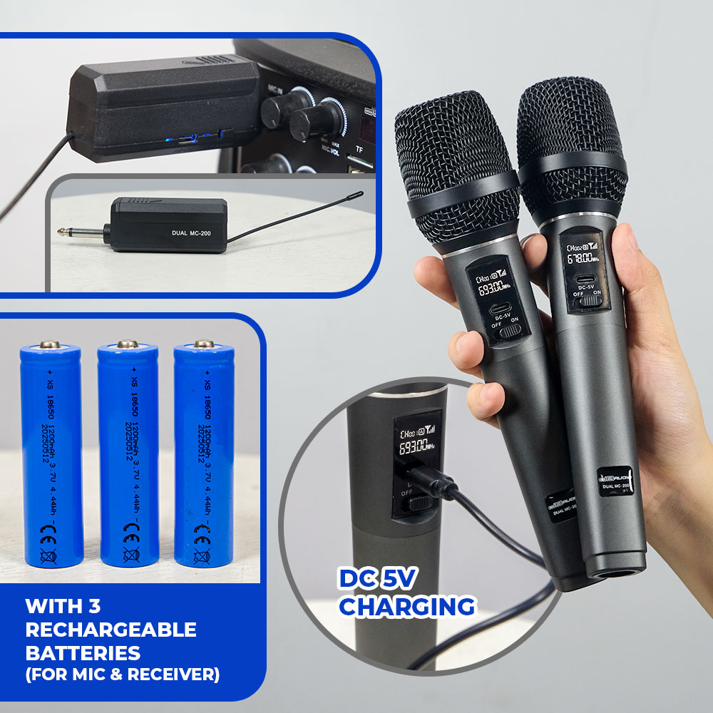 DB Audio by Astron DUAL MC-200 | Dual-mode double mic | Wired and ...