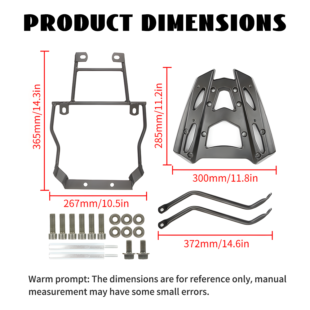 AEROX/SNIPER155 V2 Top Box Rear Bracket Carrier Tail Rack Rear High ...