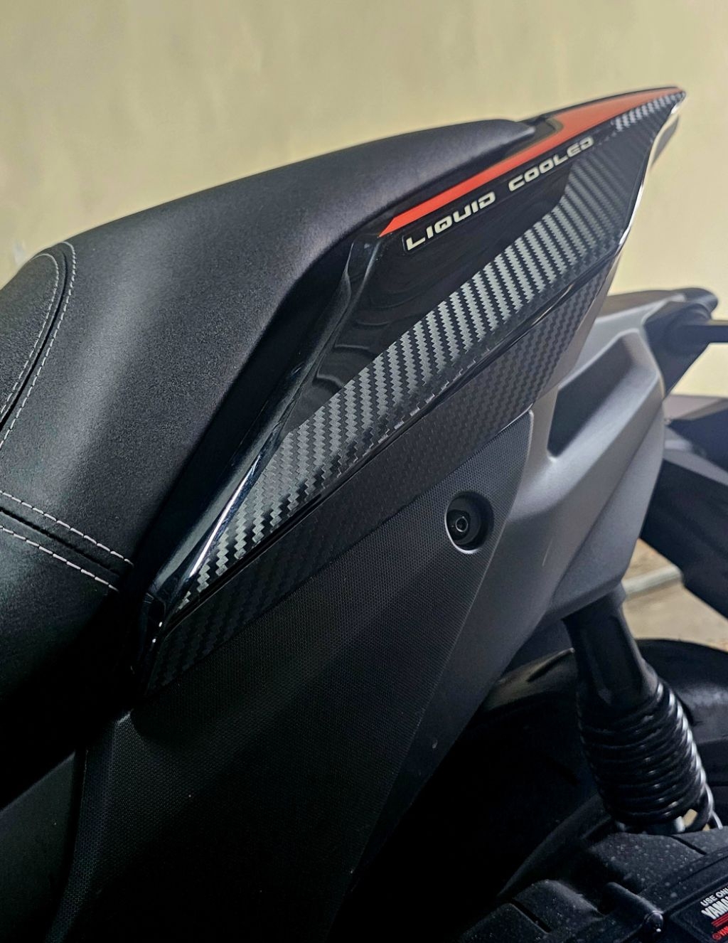 carbon sticker for passenger grab handle left and right side aerox v3 ...