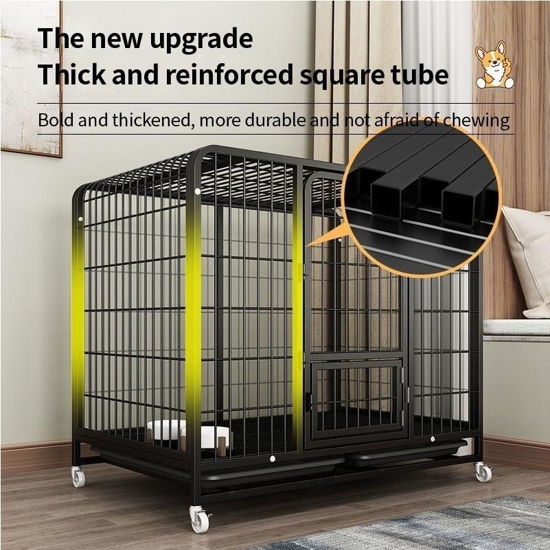 TPS Dog Cage Convenience Wheeled And Movable Pen Fence with 4 Wheels ...