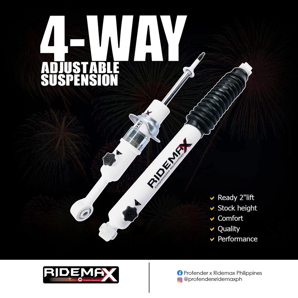Ford Everest 2016 to 2022 Ridemax Suspension 4-Way Adjustable 2