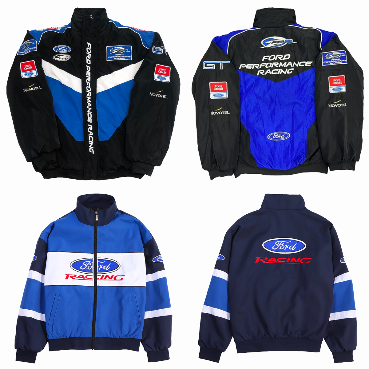 MON Ferrari Vintage Embroidery Racing Jacket F1 Bomber Jacket Motor ...