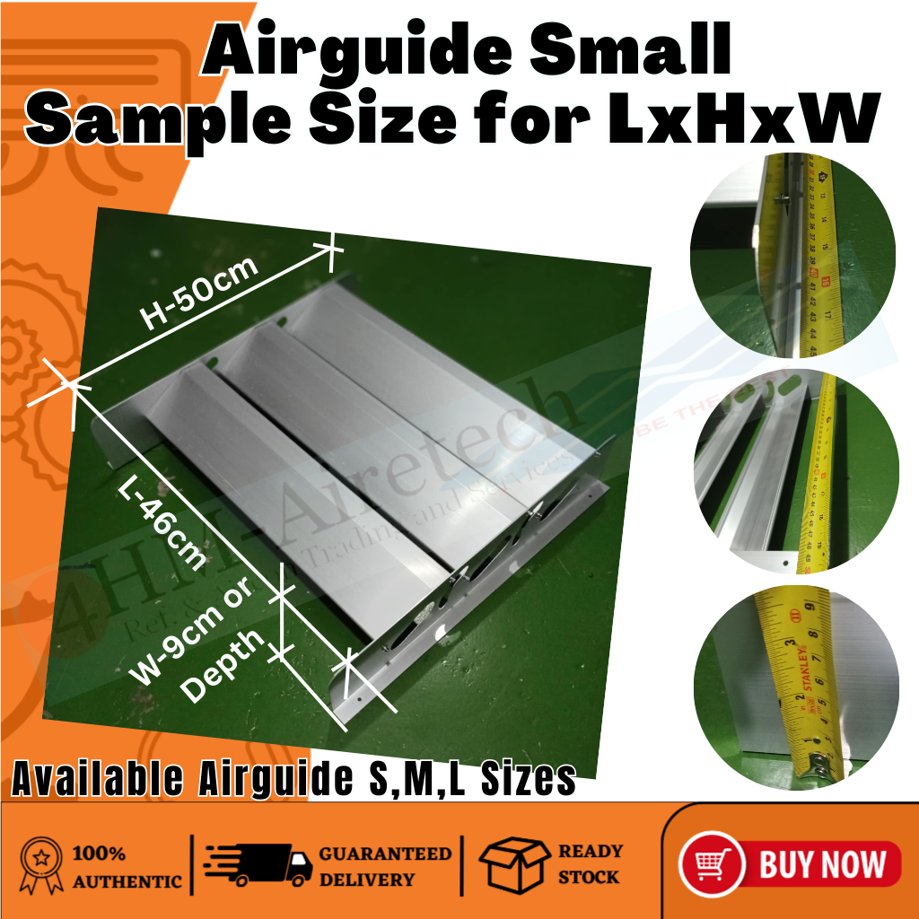 4HMC AIR GUIDE DEFLECTOR for Airconditioning Outdoor Unit S-M-L Size ...