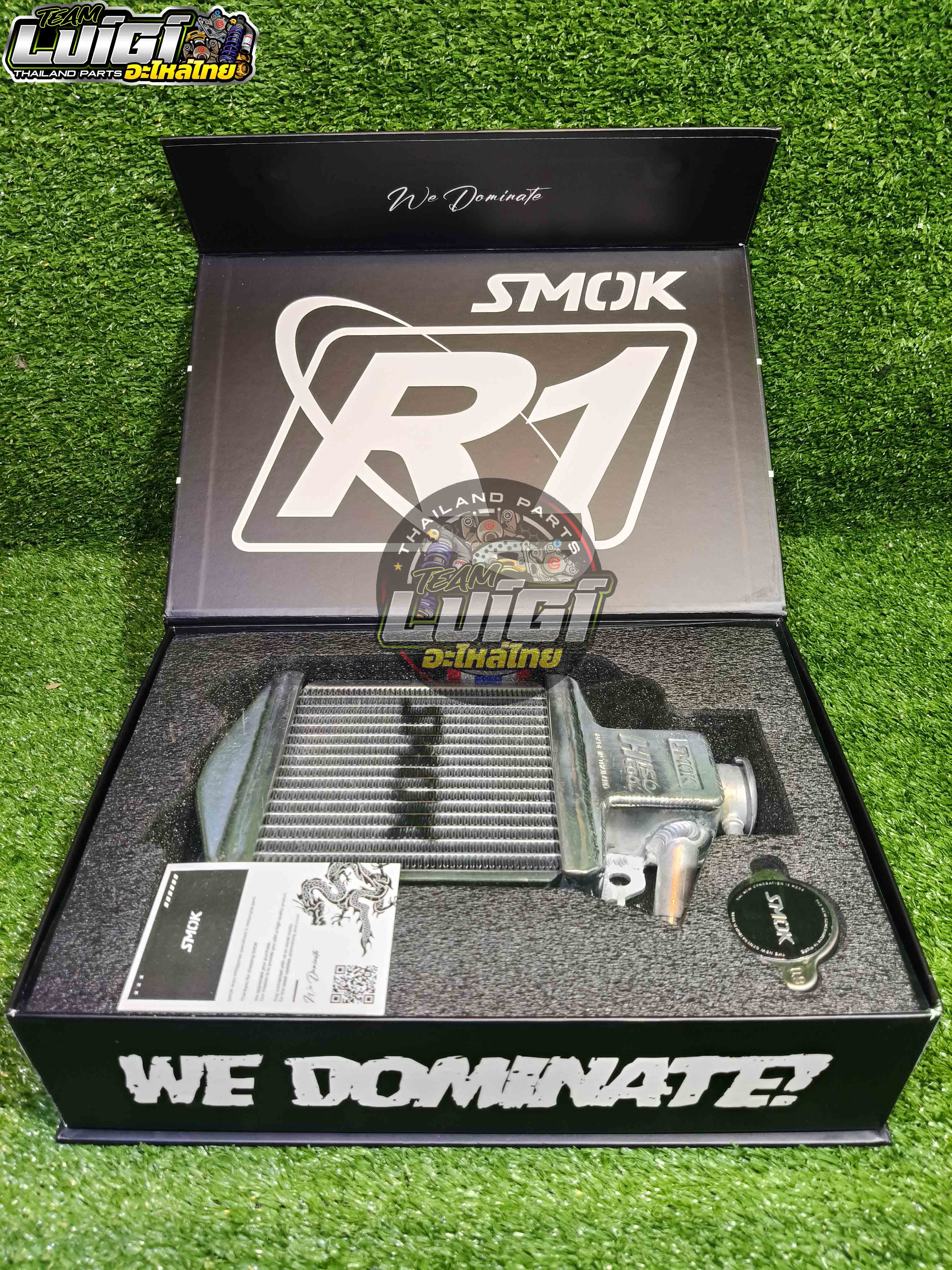 SMOK CNC R1 RADIATOR 2ROWS ALLOY HONDA CLICK 125 / CLICK 150 / PCX 150 ...