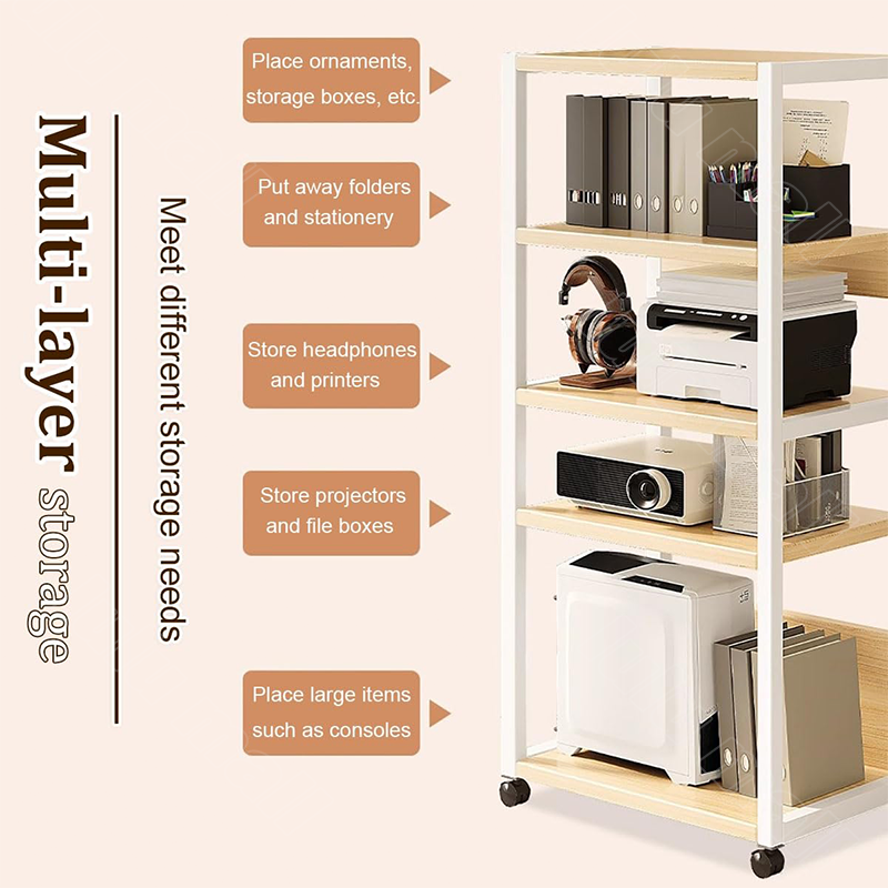 Mobile Printer Stand Large Machine Stand Heavy Duty Rolling Table with ...