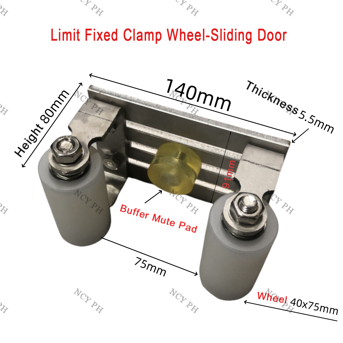 COD stainless Sliding Gate Top Guide Roller set with L bracket | Shopee ...