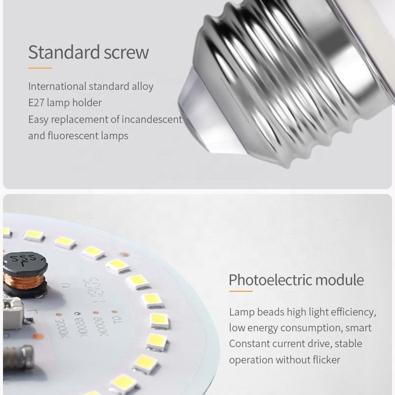 E27 Interface 5W-30W White Bulb Energy-Saving LED Bulb Spherical bulb ...