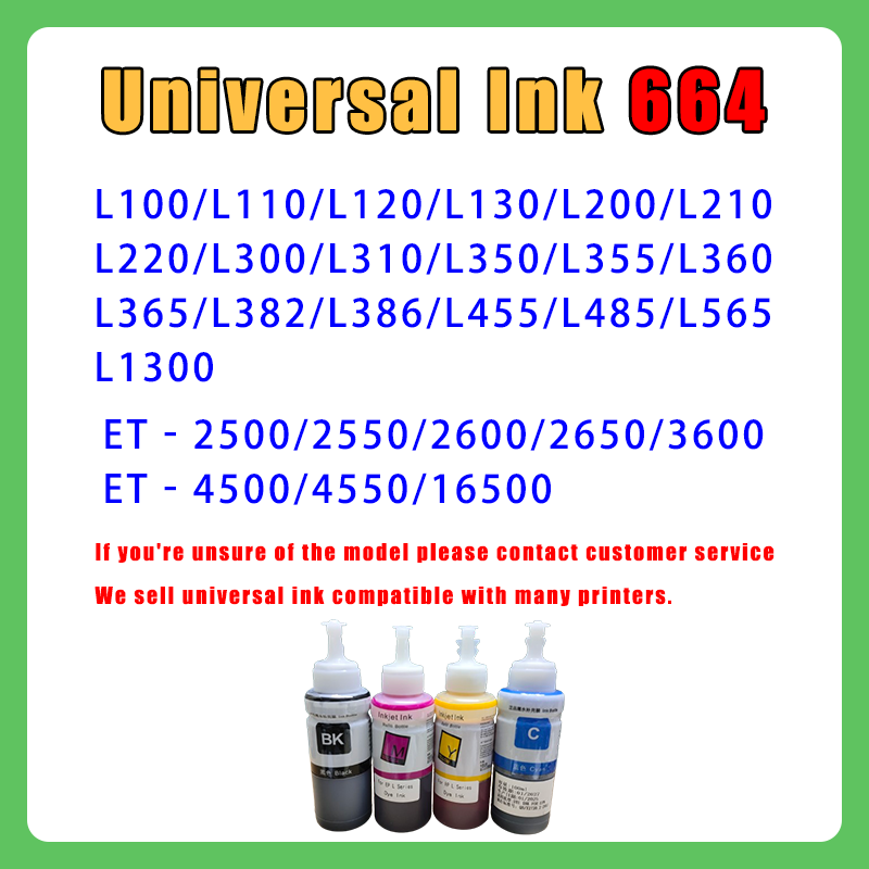 664 Compatible Ink For EPSON Refill INK Tinta ng Printer L220 L310 L360 ...