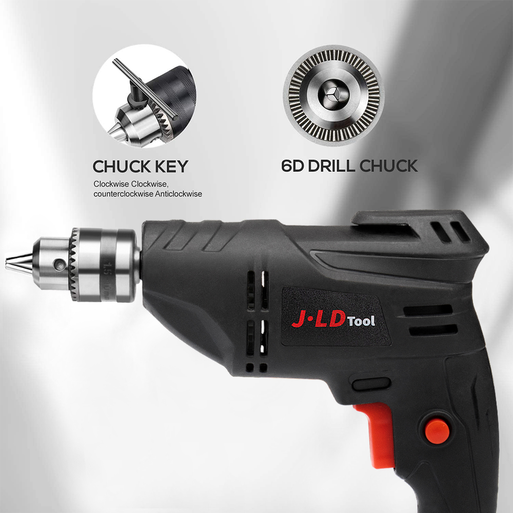 JLD 10MM Electric Drill Portable Profession Hand Drill 380W Heavy Duty ...