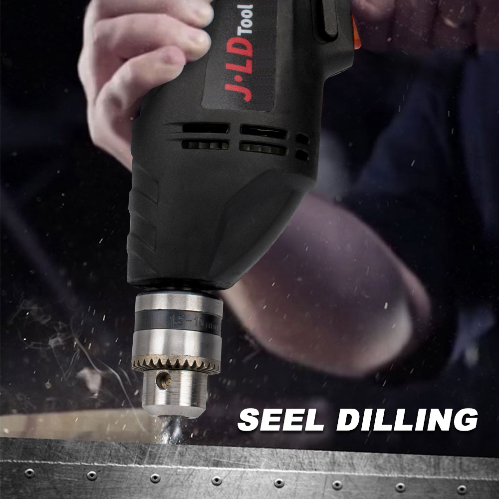 JLD 10MM Electric Drill Portable Profession Hand Drill 380W Heavy Duty ...