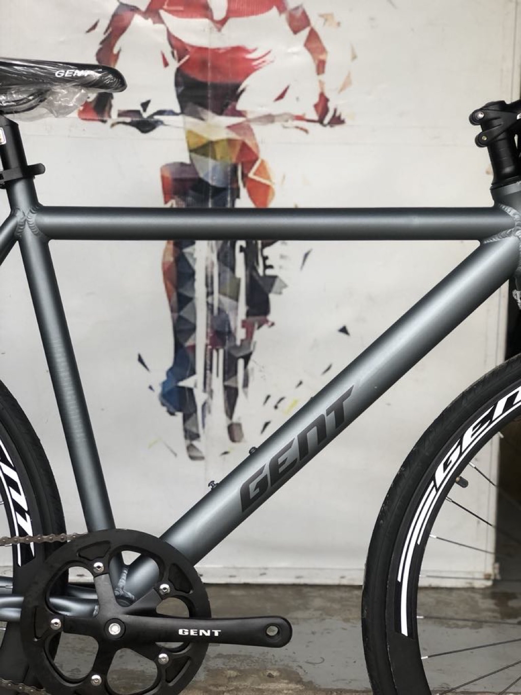 Gent 105 Fixie Bikes Alloy Frame Alloy Dropbar Alloy Hubs 700c With ...