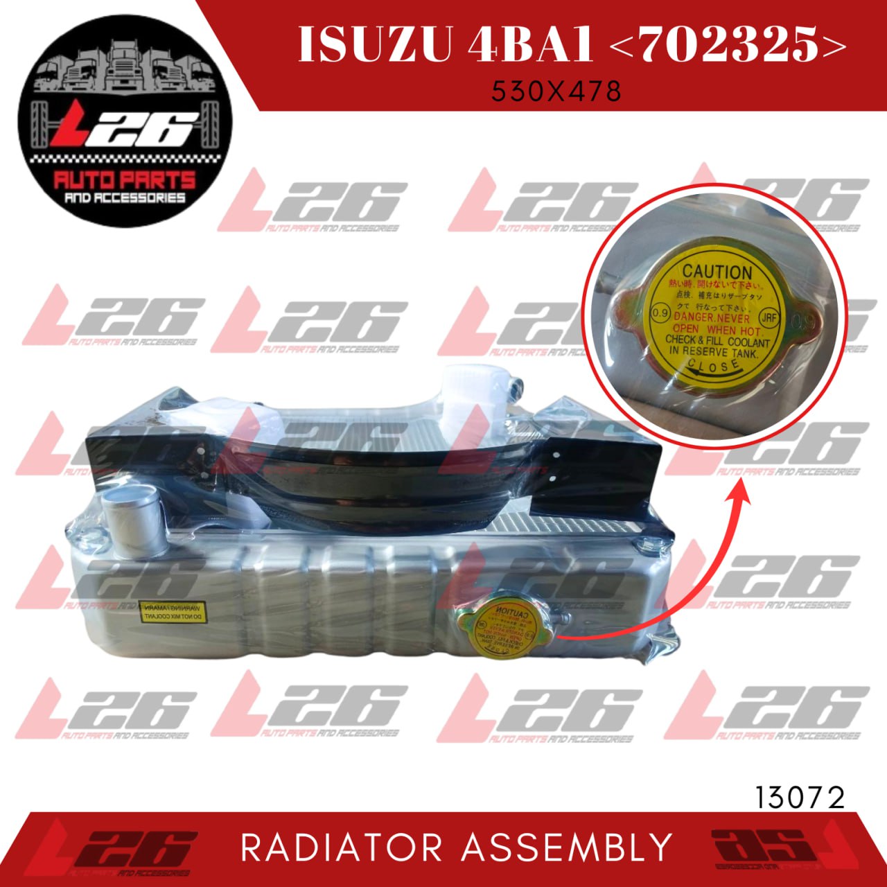 13072 Isuzu 4BA1 Radiator Assembly M/T PP68 5ROWS (Polar) | Shopee ...