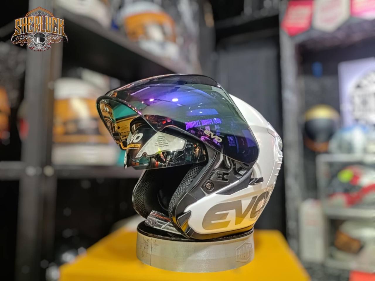 Evo rx 5 open face dual visor helmet.. | Shopee Philippines