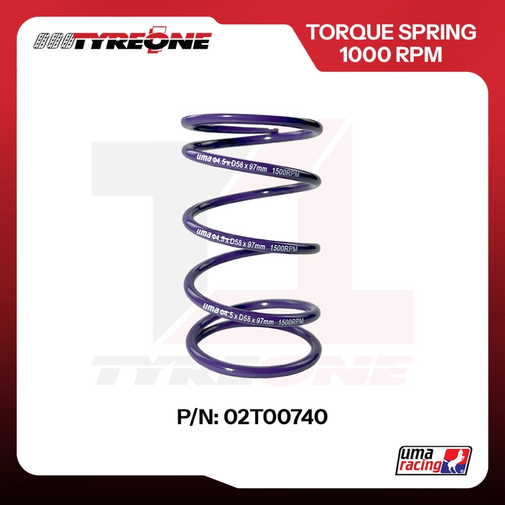 UMA Racing Torque Spring 1500 RPM Aerox / Nmax V1 & V2 02T00740 Purple ...