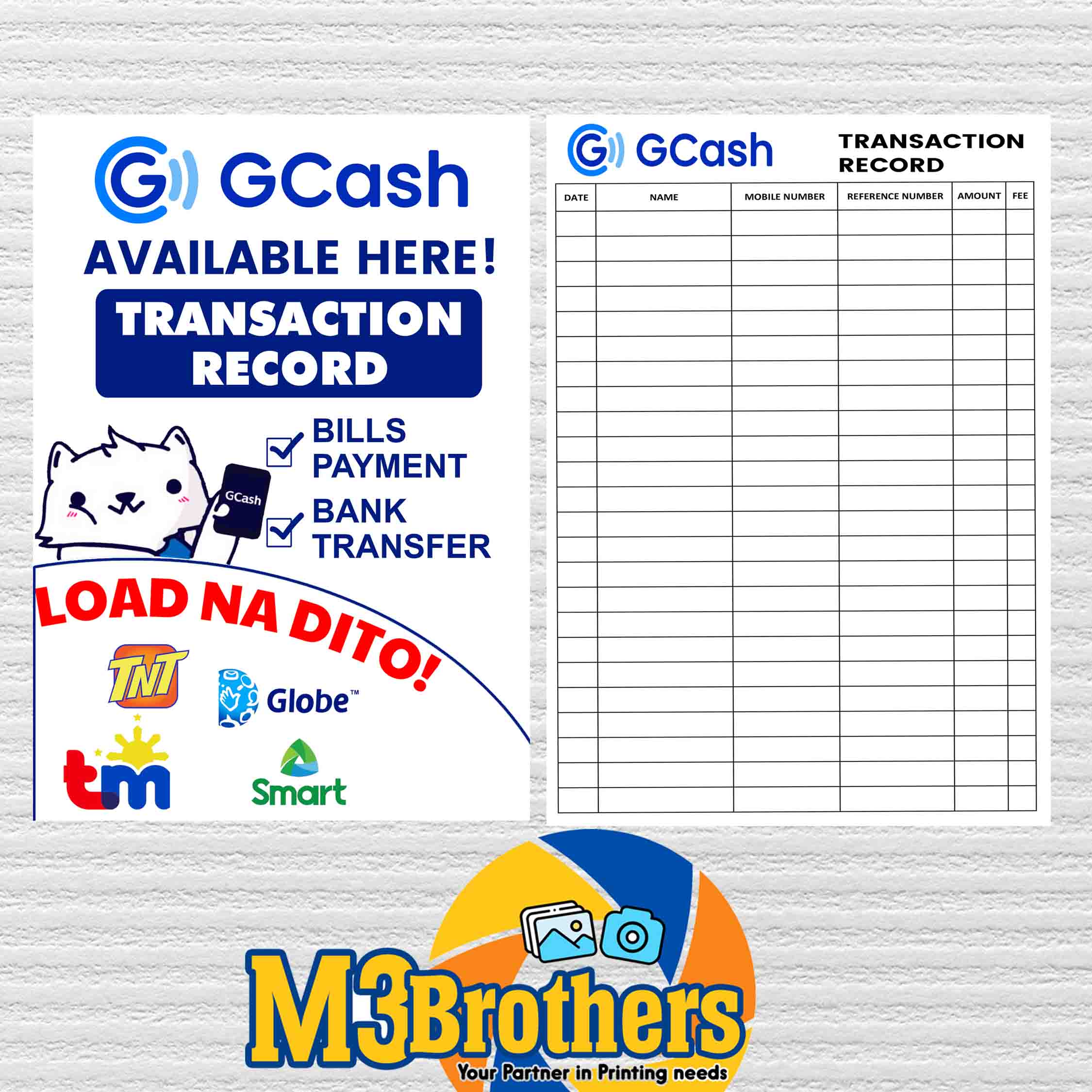 GCASH TRANSACTION RECORD BOOKLET (ORDINARY PAPER - 60 PAGES) | Shopee ...