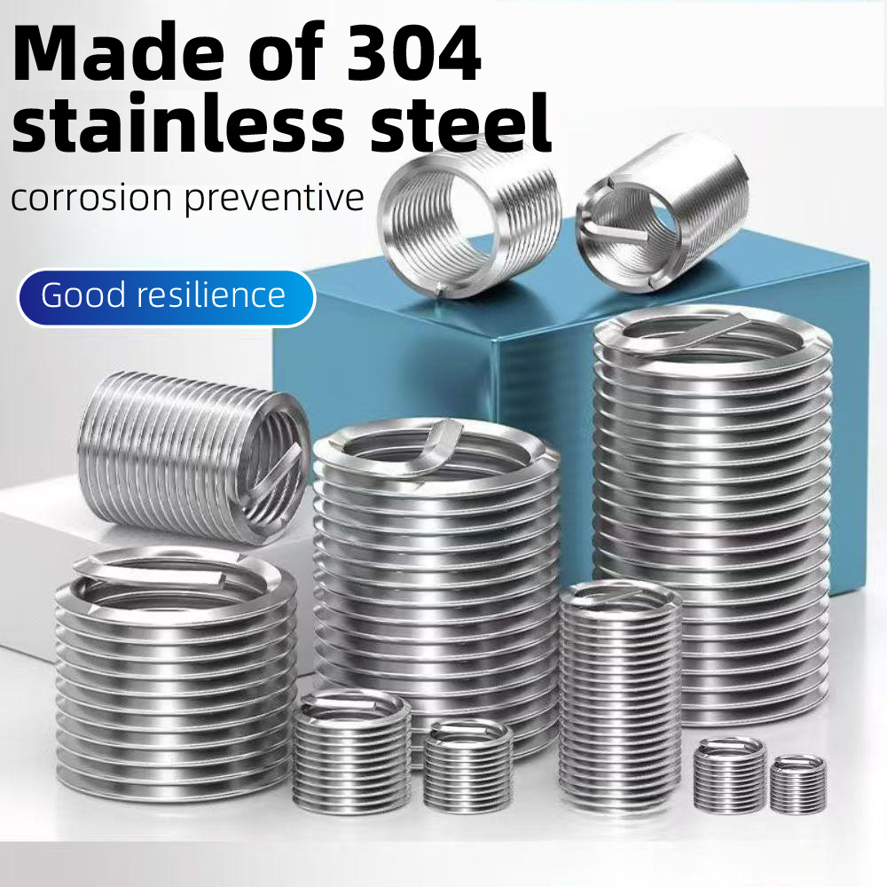 150pcs/304 stainless steel wire thread sleeve M3-M8 series thread ...