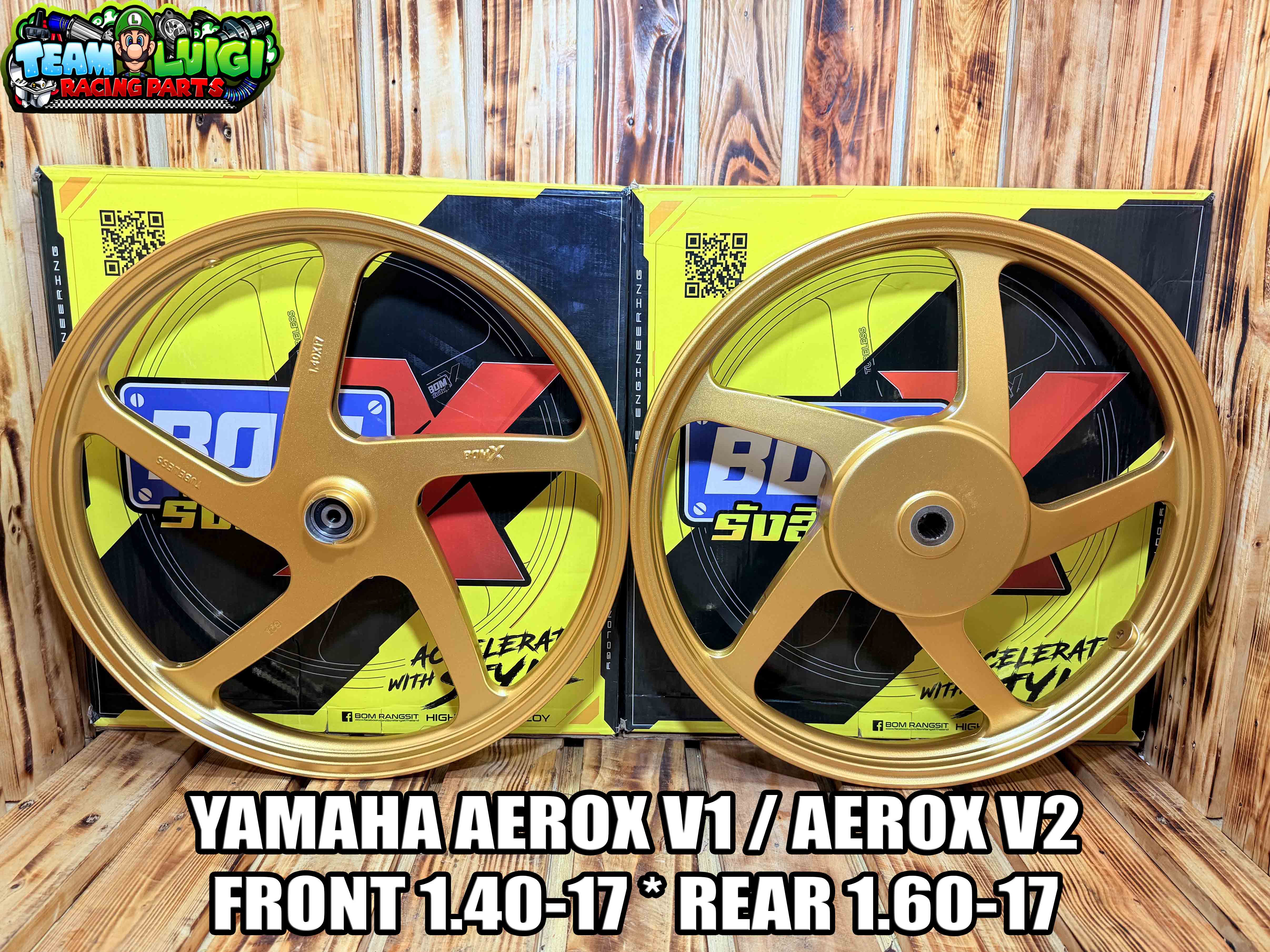 BOM X ORION CNC MAGS 17s 5 SPOKES YAMAHA AEROX V1 / AEROX V2 (THAILAND ...