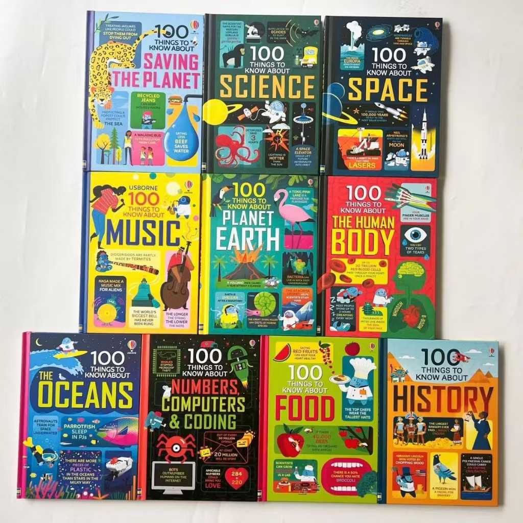 TYK 11 Books Usborne collection 100 things to know books | Shopee ...