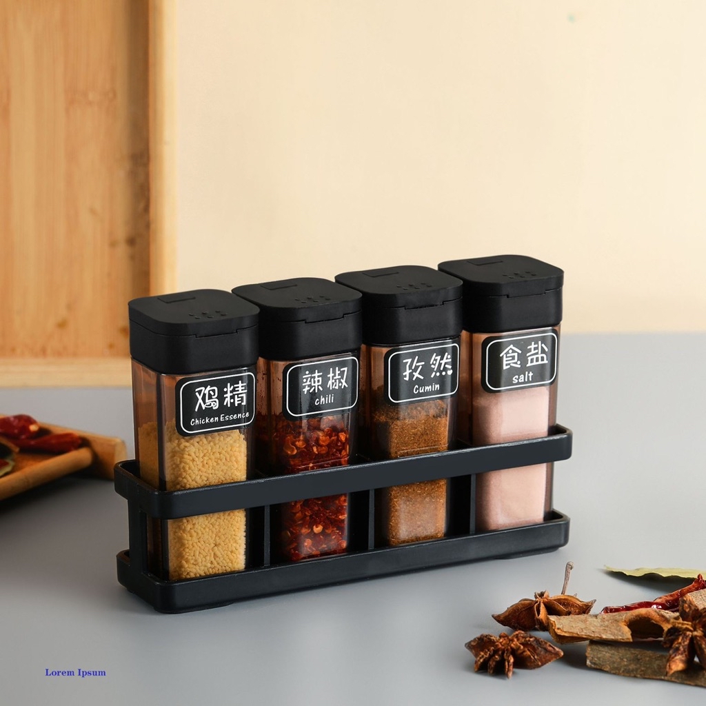 Buy1 Take1 4in1 seasoning containers with rack seasoning box any powder ...