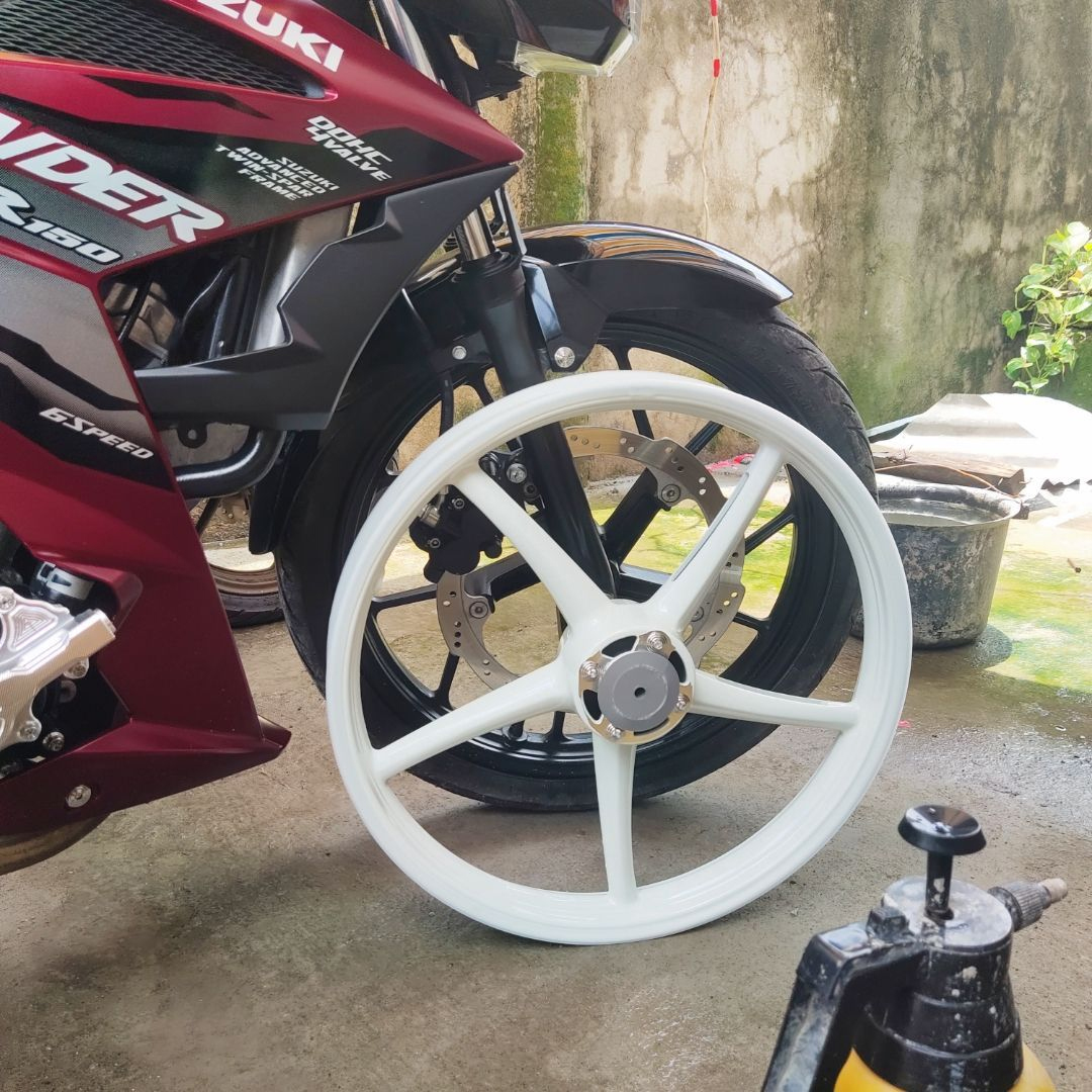 Mags 5 Spokes For Raider150 Carb/Fi r150 Front Disc 4 holes Rear Disc 3 ...