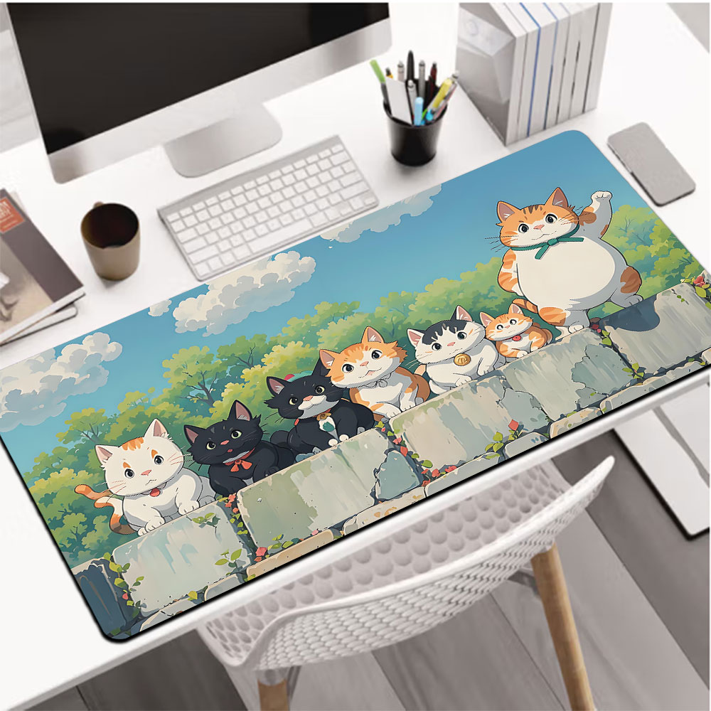 1pc Cute Cat Large Mouse Pad Computer pad Anti slip Desk Mat Gaming mat ...