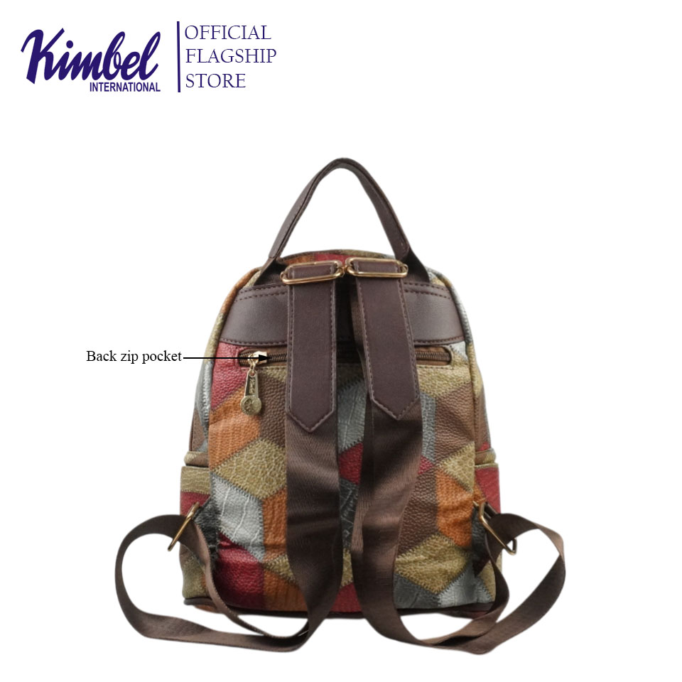 KIMBEL BCAB5881 Backpack Small Size Synthetic Leather | Shopee Philippines
