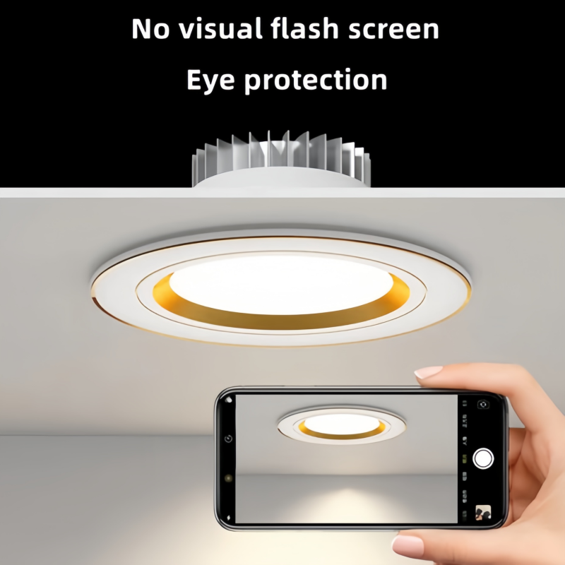 LED 9W Pin Lights Ceiling LED Tri color Round Aluminum Recessed LED ...