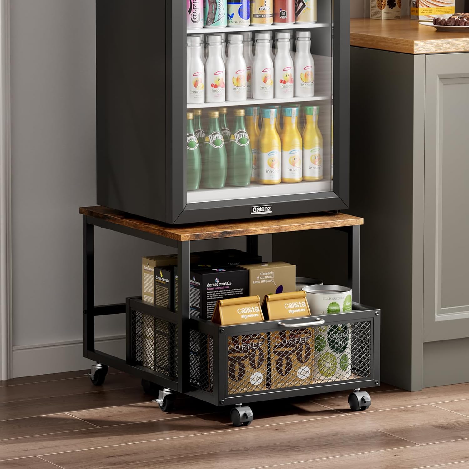 Refrigerator Rack Stand Heavy Duty Mini Fridge Stand Metal Printer ...