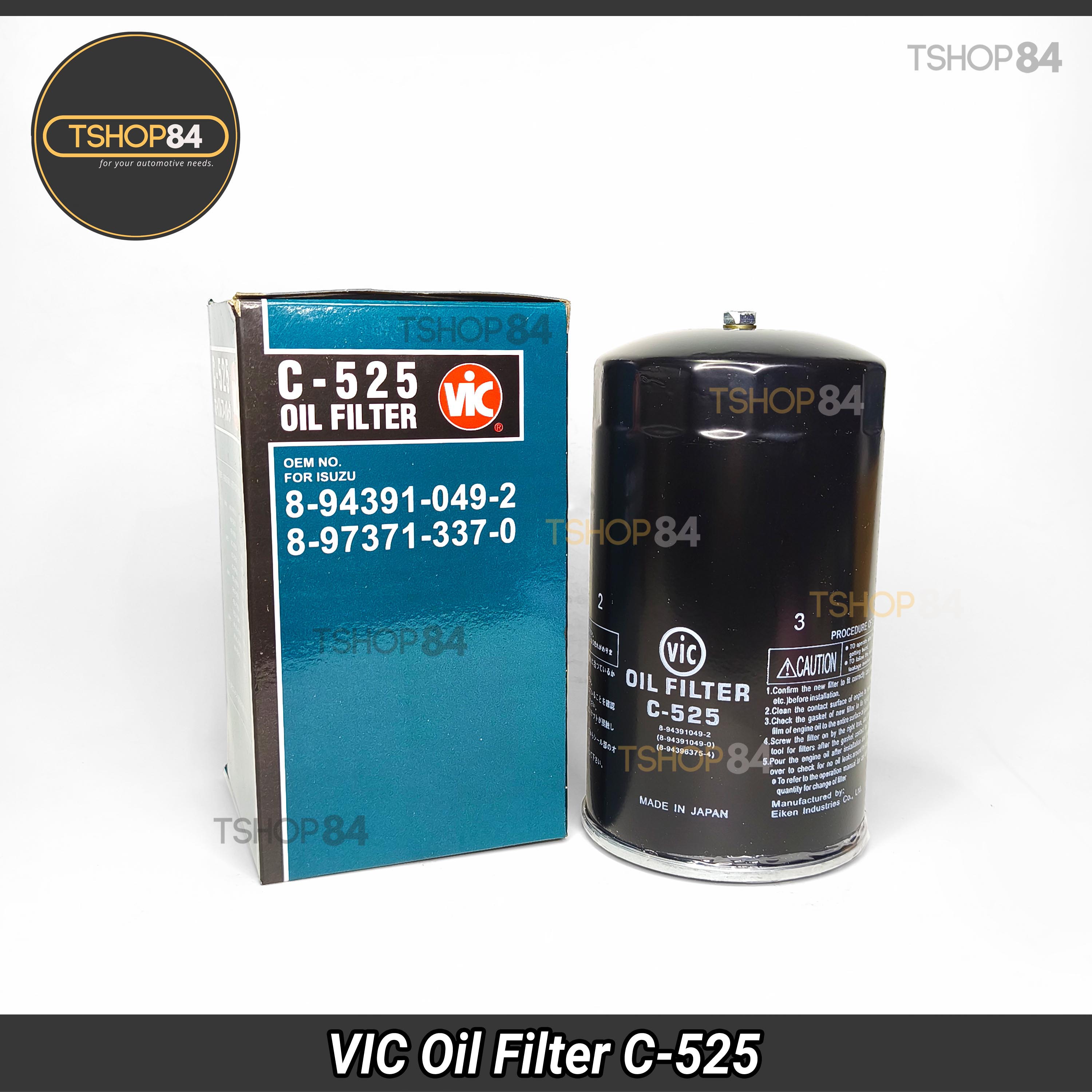 VIC Oil Filter C-525 Isuzu Forward 6HH1 6HE1 6HL1 6HK1 6HA1 | Shopee ...